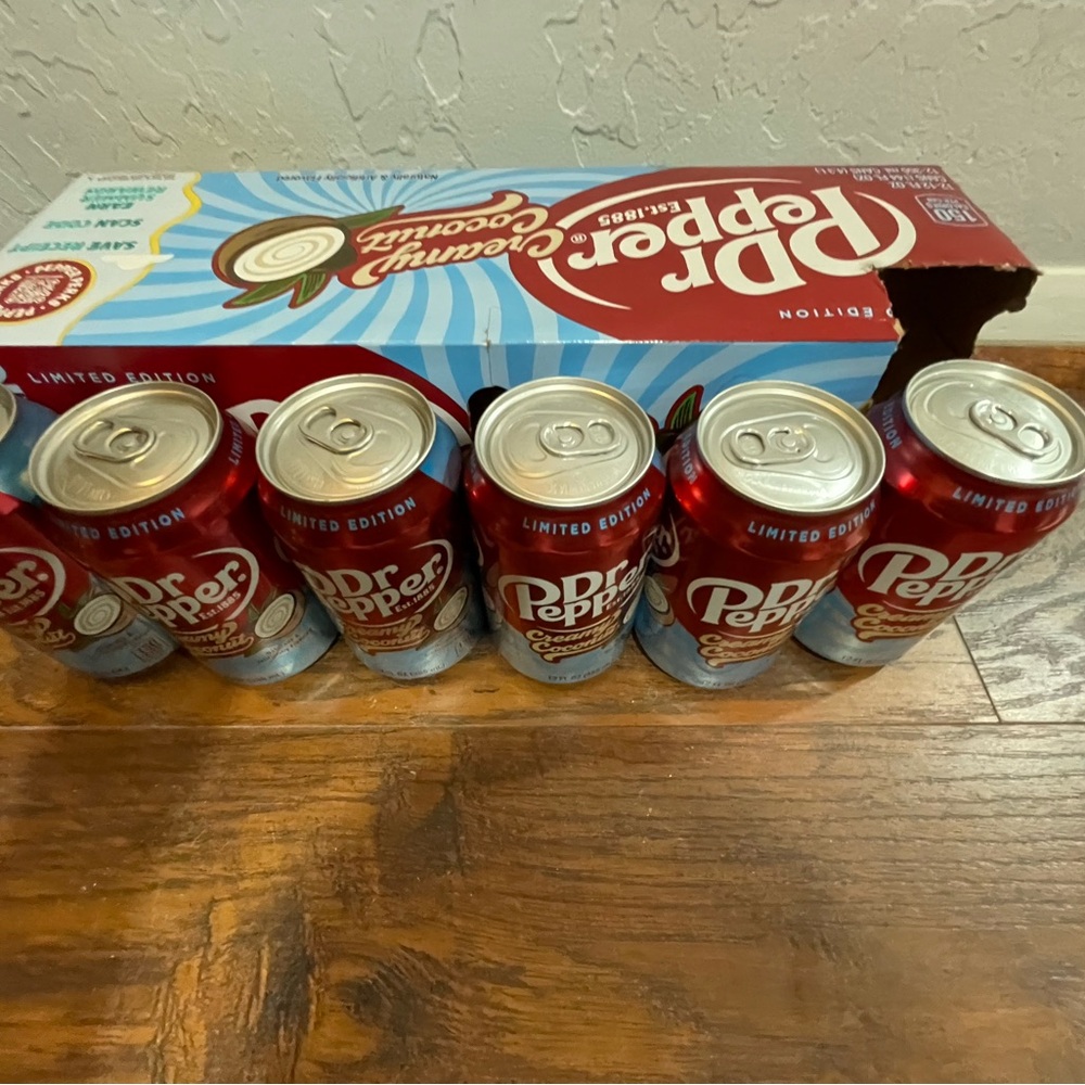 Dr Pepper Limited Edition Cans coconut cream